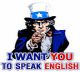 Happy English I want you to speak english
